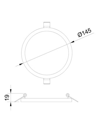 SAONA * DOWNLIGHT LED REDONDO - 12W - 4000K